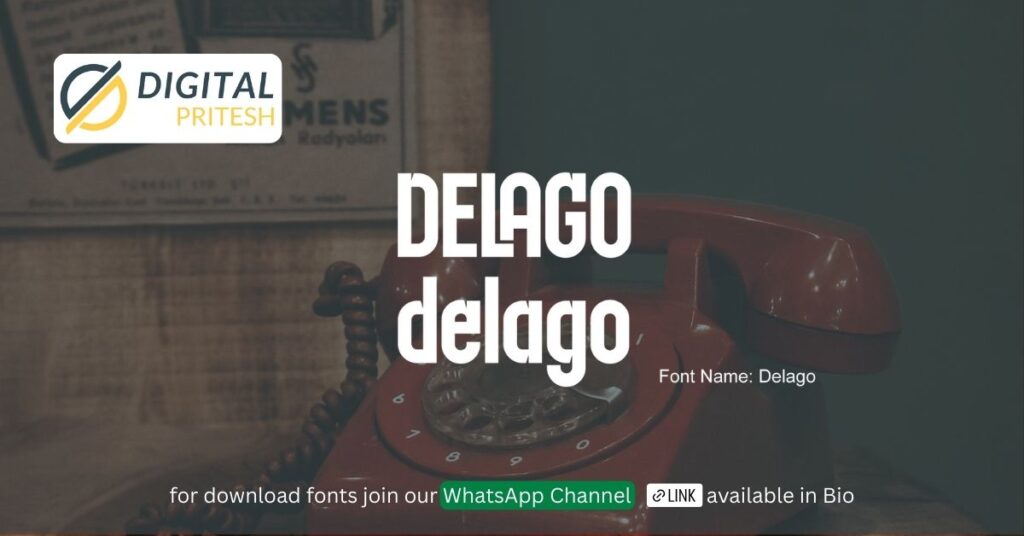 6 Free Retro Fonts to Elevate Your Design Projects 2 delago font by digital pritesh - 6 Free Retro Fonts to Elevate Your Design Projects