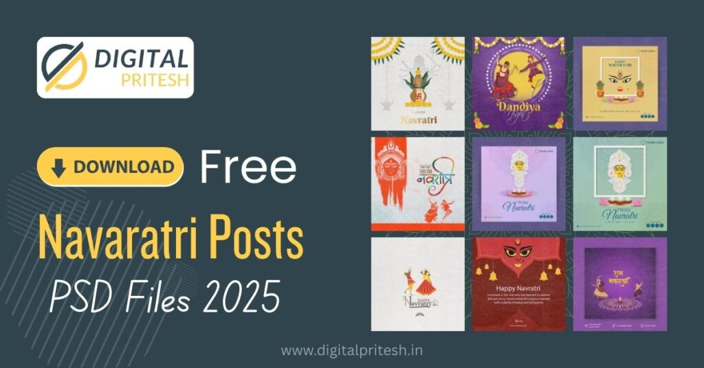 Download Free Navratri PSD Files 2025 | Digital Pritesh