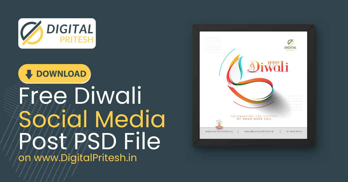 Diwali Post 101 | Diwali Social Media Post | Digital Pritesh