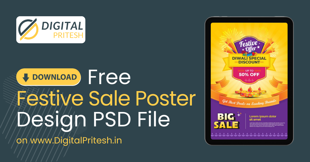 Festive Sale Poster | Digital Pritesh