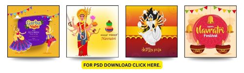 44 Premium Navratri PSD Files | Social Media Pack & Banner Templates 1 Navratri 01 | Digital Pritesh