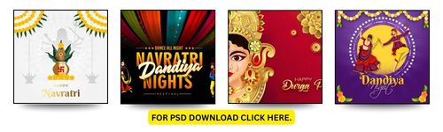 44 Premium Navratri PSD Files | Social Media Pack & Banner Templates 2 Navratri 02 | Digital Pritesh