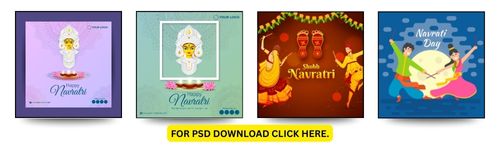 44 Premium Navratri PSD Files | Social Media Pack & Banner Templates 4 Navratri 04 | Digital Pritesh